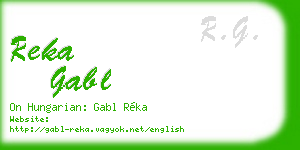 reka gabl business card